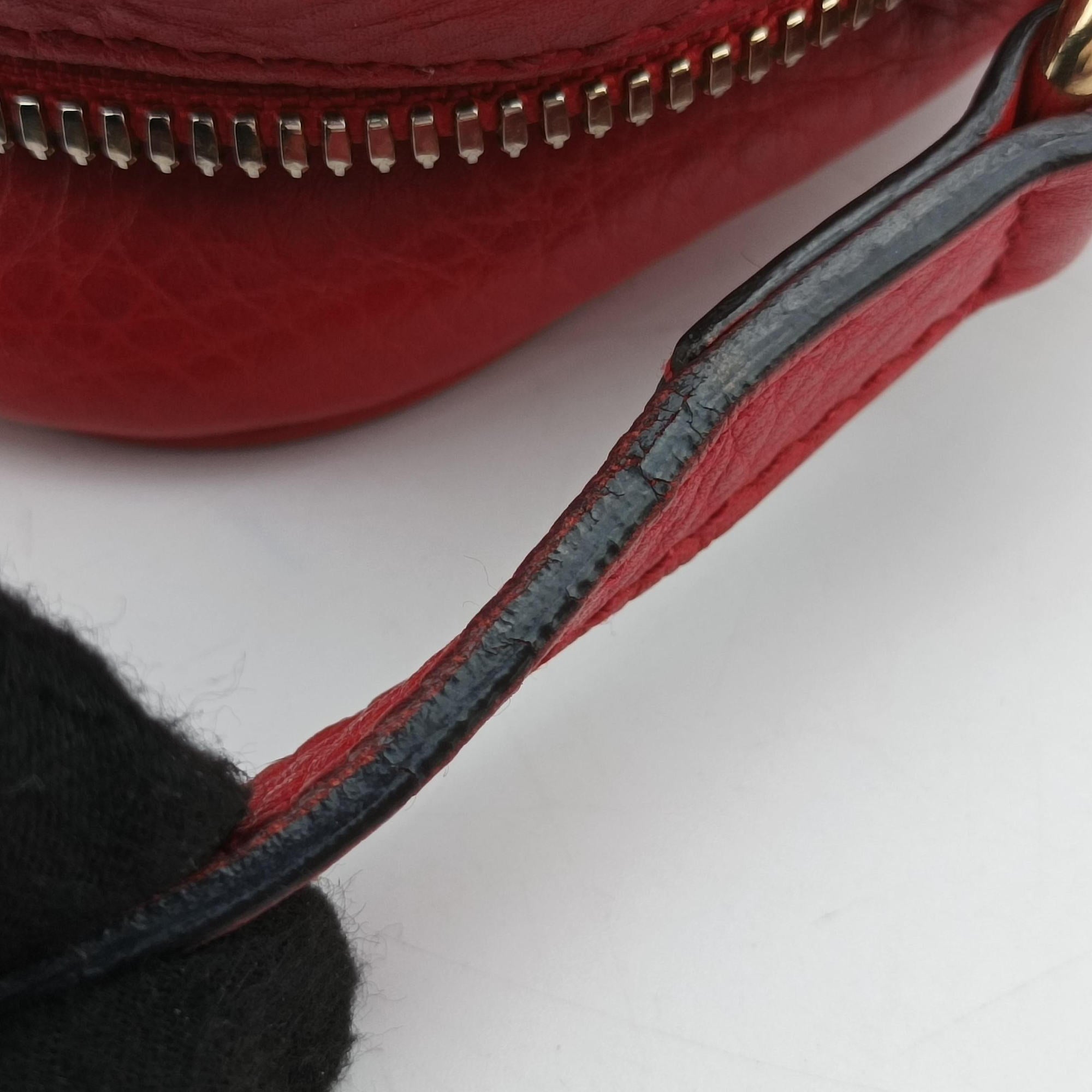 Pre-owned Gucci Soho Red Leather 308364 shoulderbag | stylenewstar