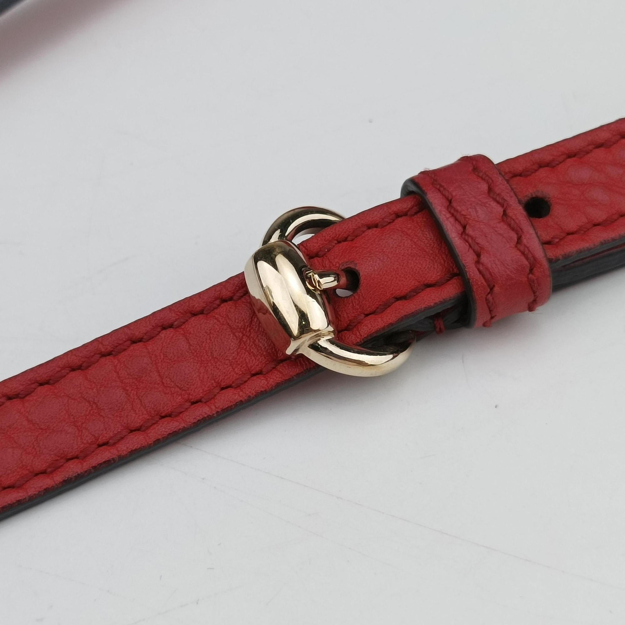 Pre-owned Gucci Soho Red Leather 308364 shoulderbag | stylenewstar