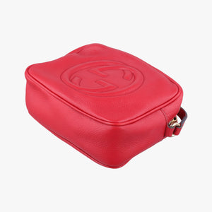 Pre-owned Gucci Soho Red Leather 308364 shoulderbag | stylenewstar