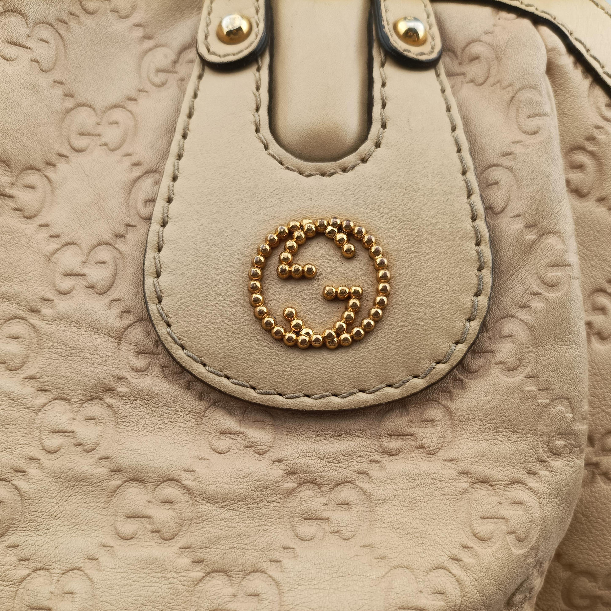 Vintage Gucci Scarlett Beige Leather 282299 handbag | stylenewstar