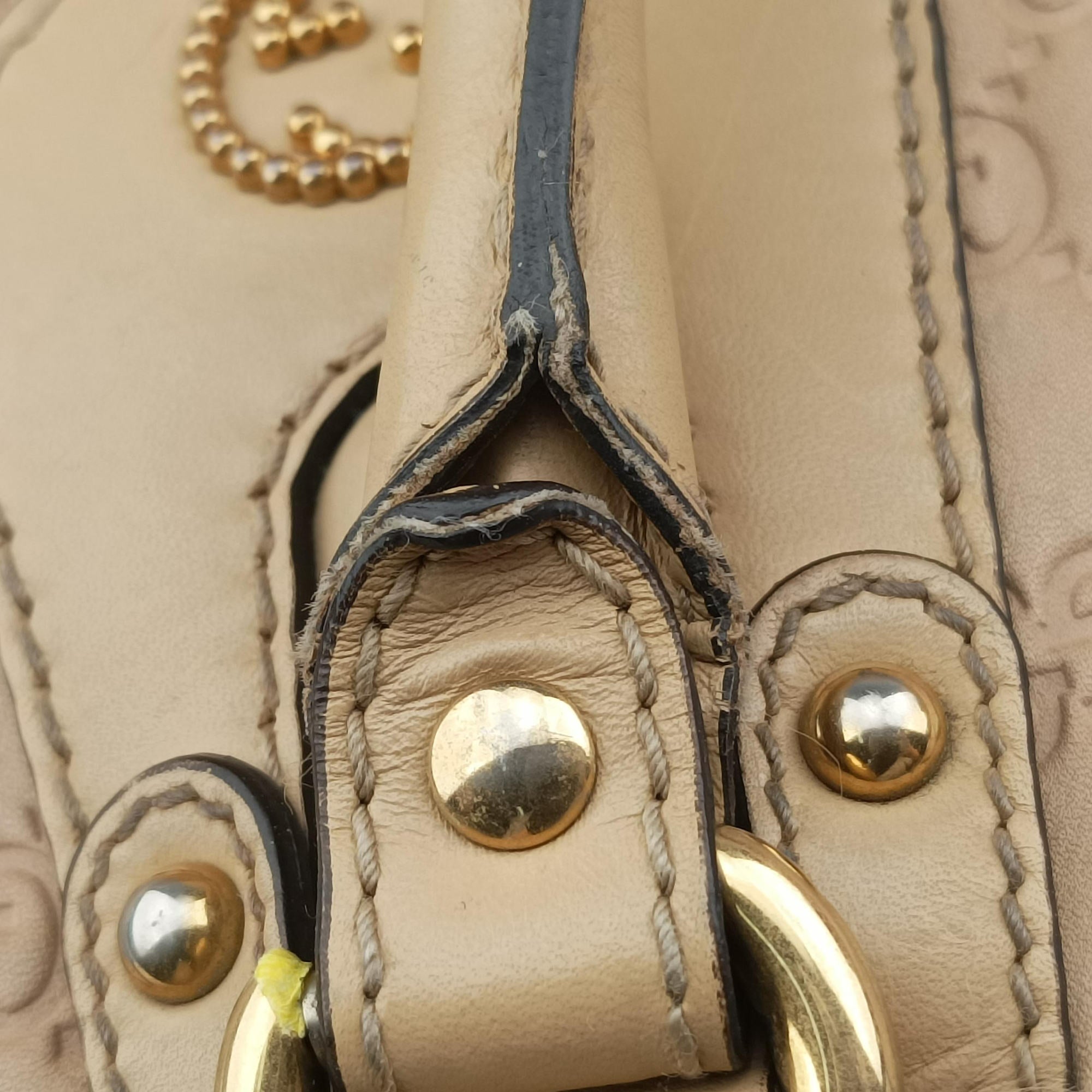 Vintage Gucci Scarlett Beige Leather 282299 handbag | stylenewstar