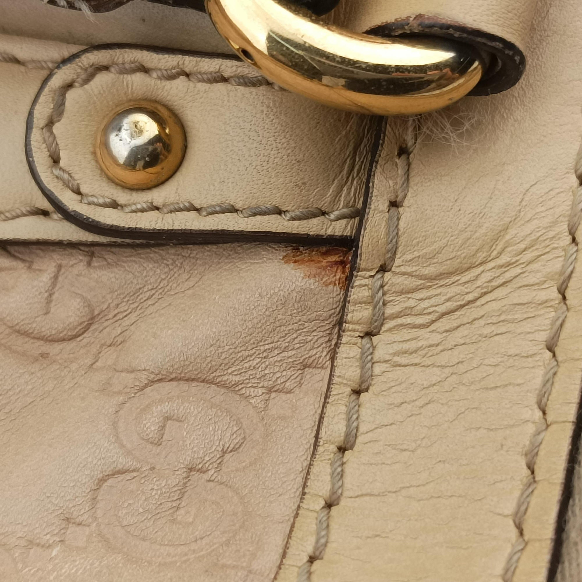 Vintage Gucci Scarlett Beige Leather 282299 handbag | stylenewstar