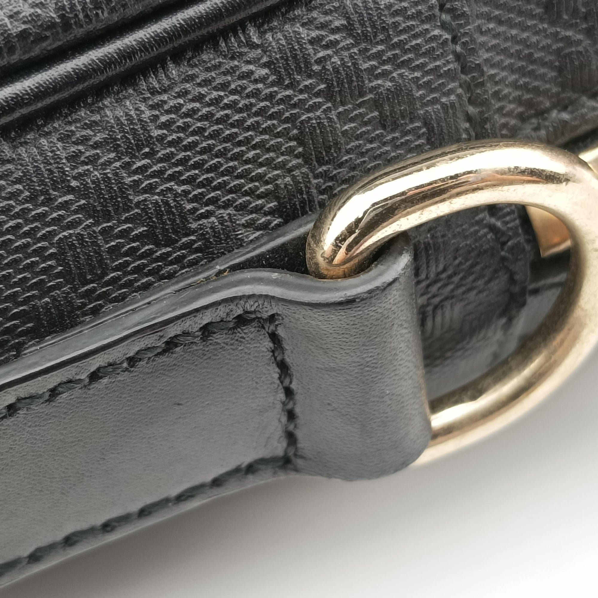Vintage Gucci Diamante Black Leather 208463 handbag | stylenewstar