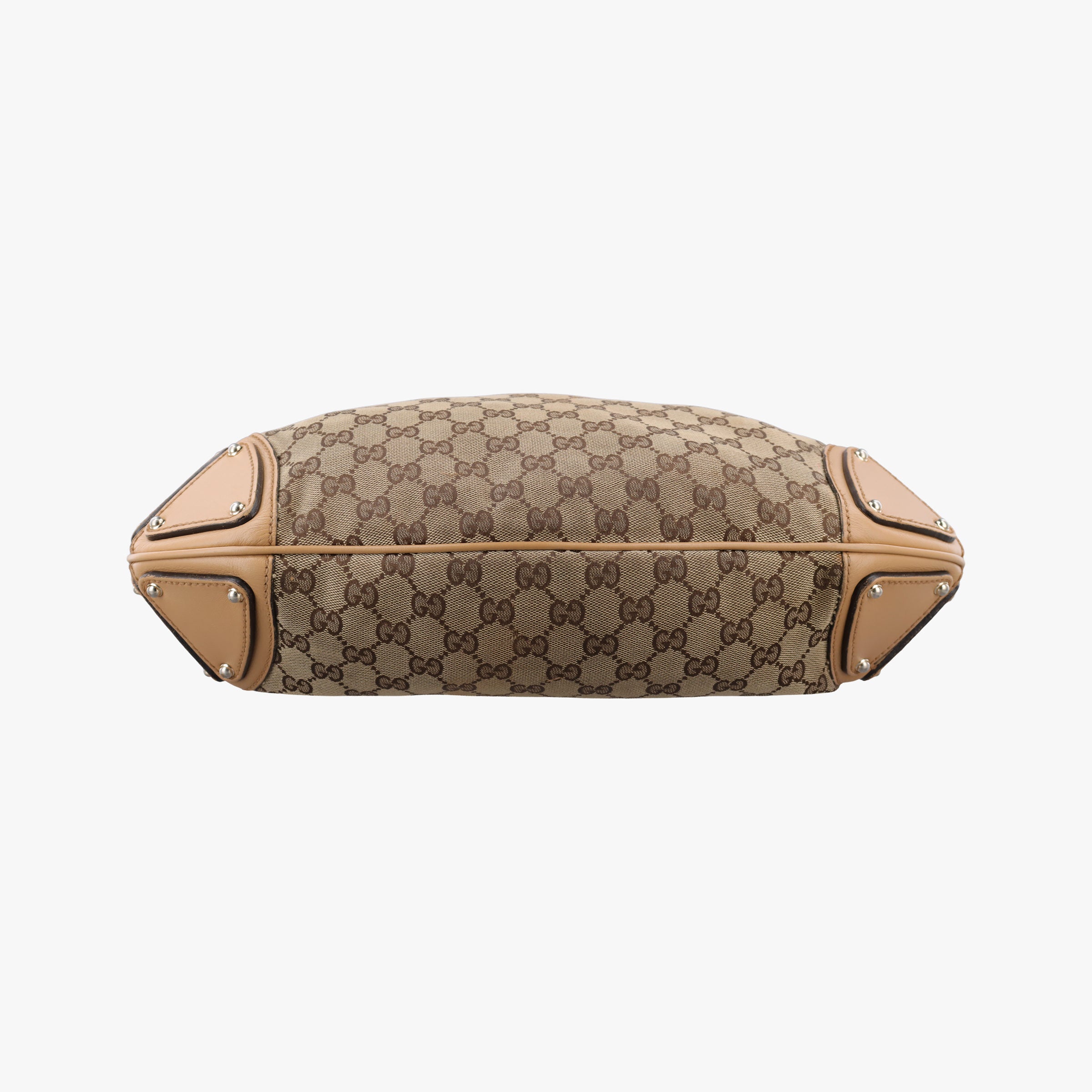 Pre-owned Gucci Indy Babouska Brown canvas 185566 handbag | stylenewstar