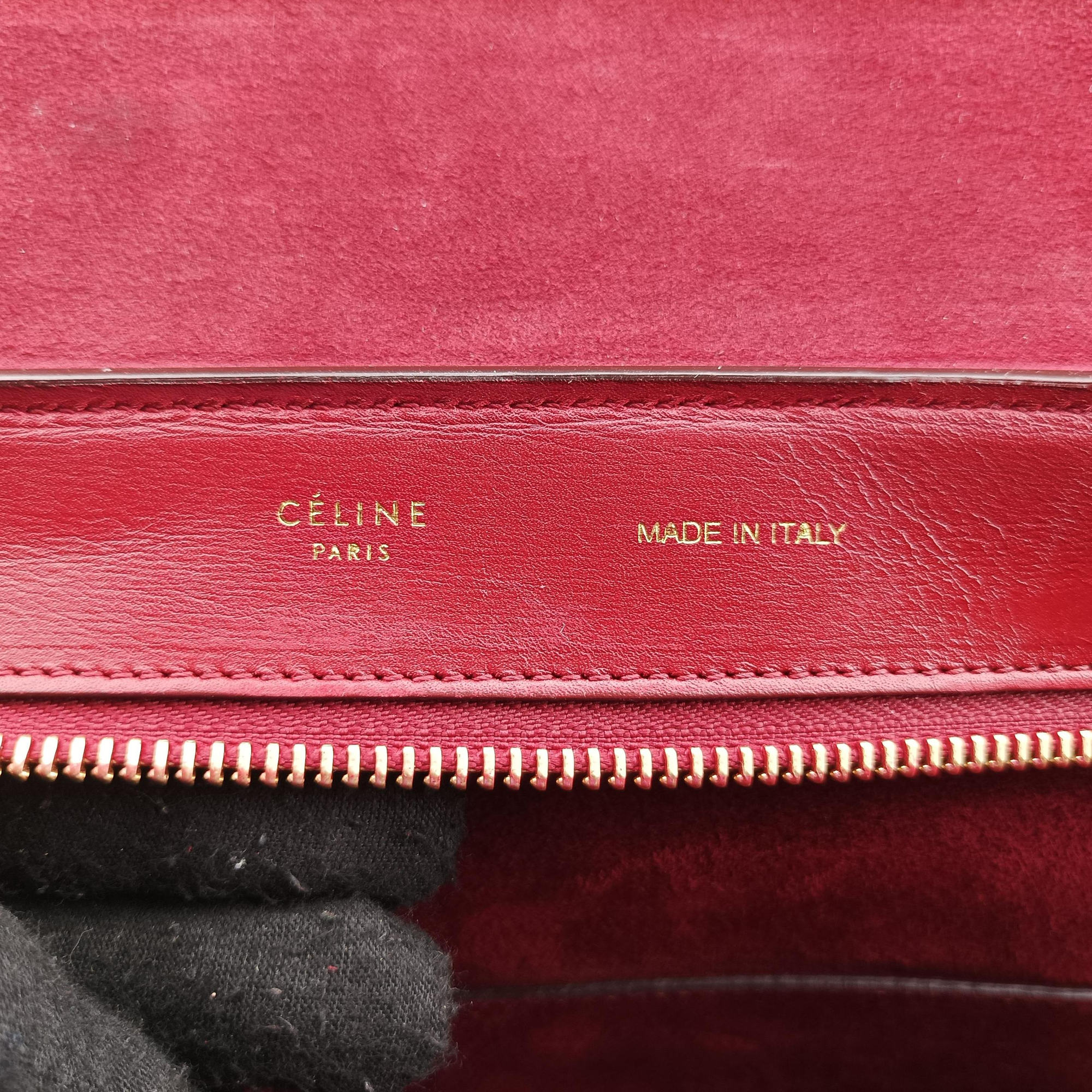 Pre-owned Celine Trapeze Red Leather  shoulderbag | stylenewstar