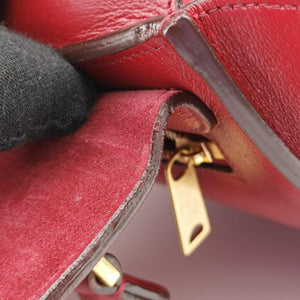 Pre-owned Celine Trapeze Red Leather  shoulderbag | stylenewstar