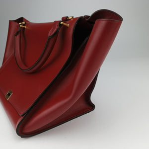 Pre-owned Celine Trapeze Red Leather  shoulderbag | stylenewstar