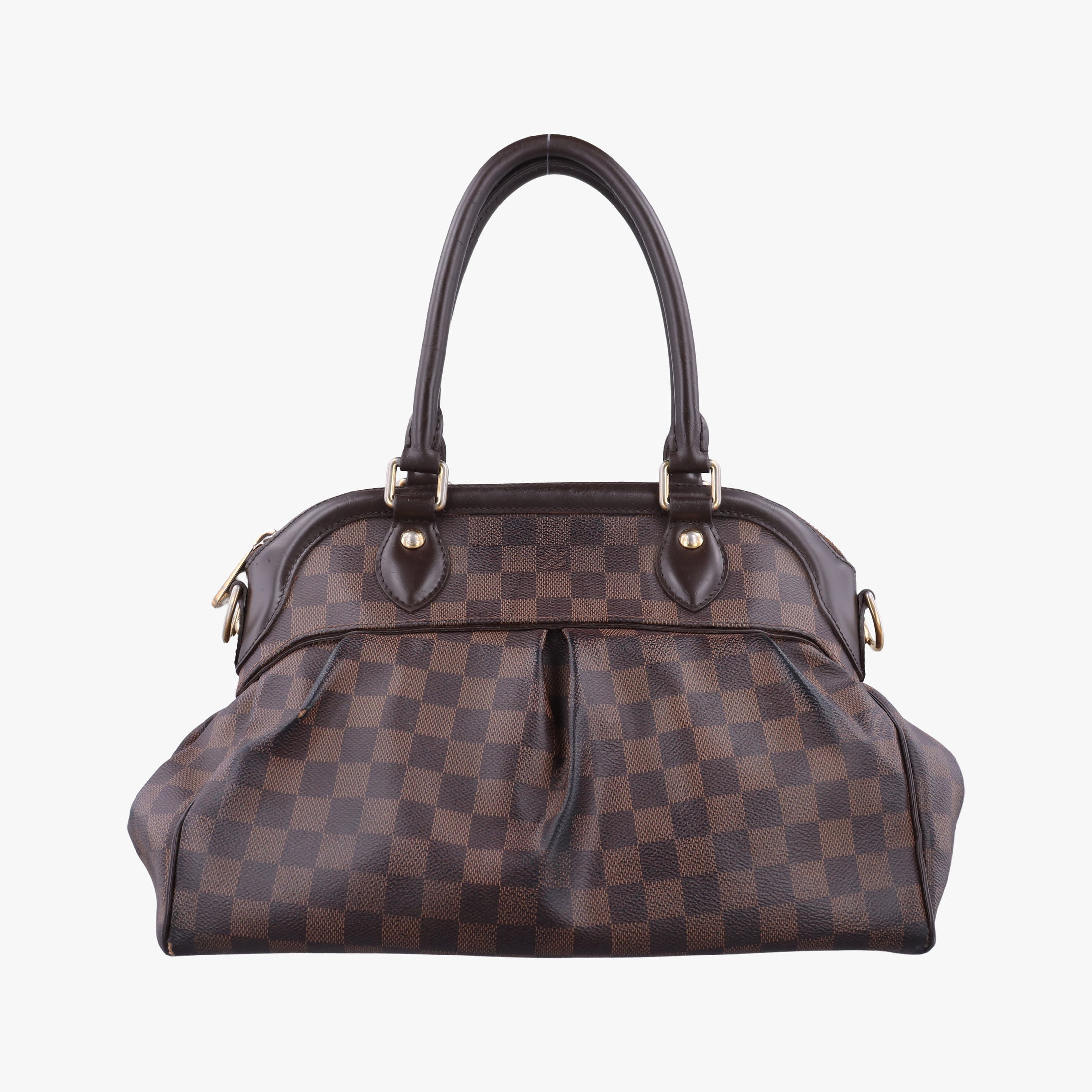 Pre-owned Louis Vuitton TREVI PM EBENE Damier Canvas N51997 handbag | stylenewstar