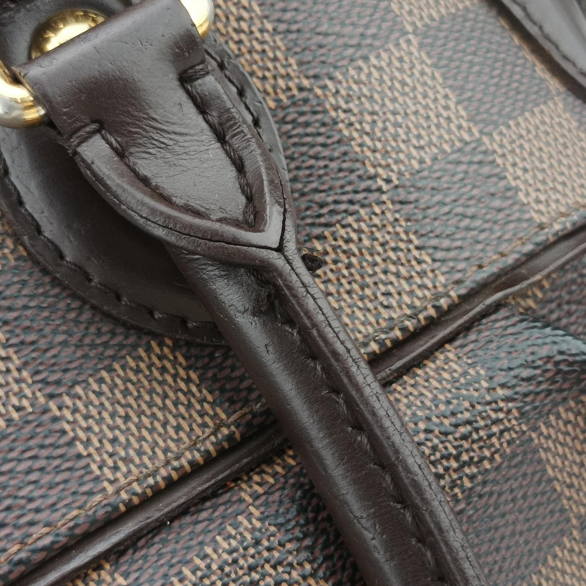 Pre-owned Louis Vuitton TREVI PM EBENE Damier Canvas N51997 handbag | stylenewstar