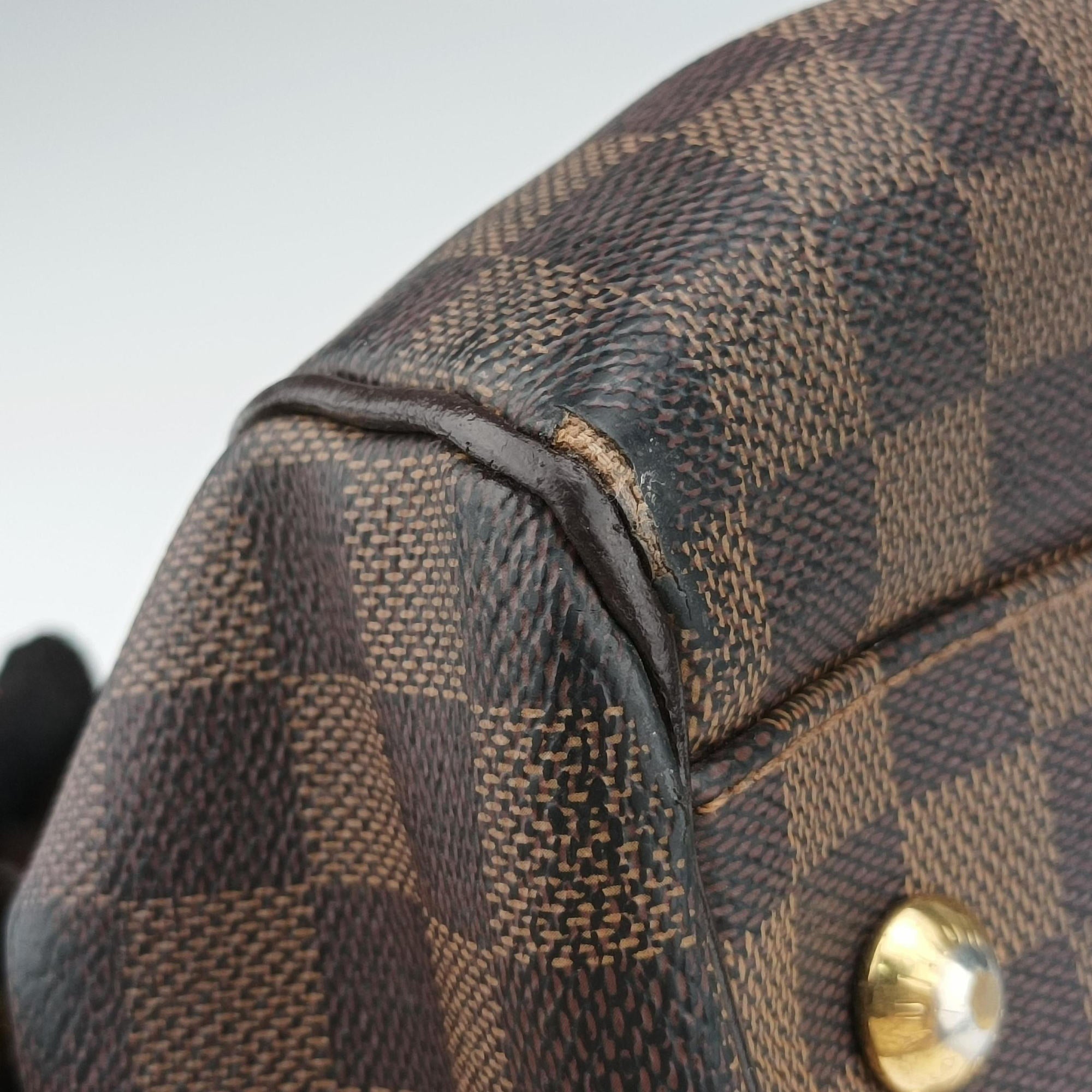 Pre-owned Louis Vuitton TREVI PM EBENE Damier Canvas N51997 handbag | stylenewstar