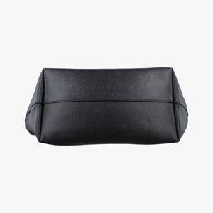 Pre-owned Fendi Hollow Tote Black Leather 8BH185 shoulderbag | stylenewstar