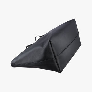 Pre-owned Fendi Hollow Tote Black Leather 8BH185 shoulderbag | stylenewstar