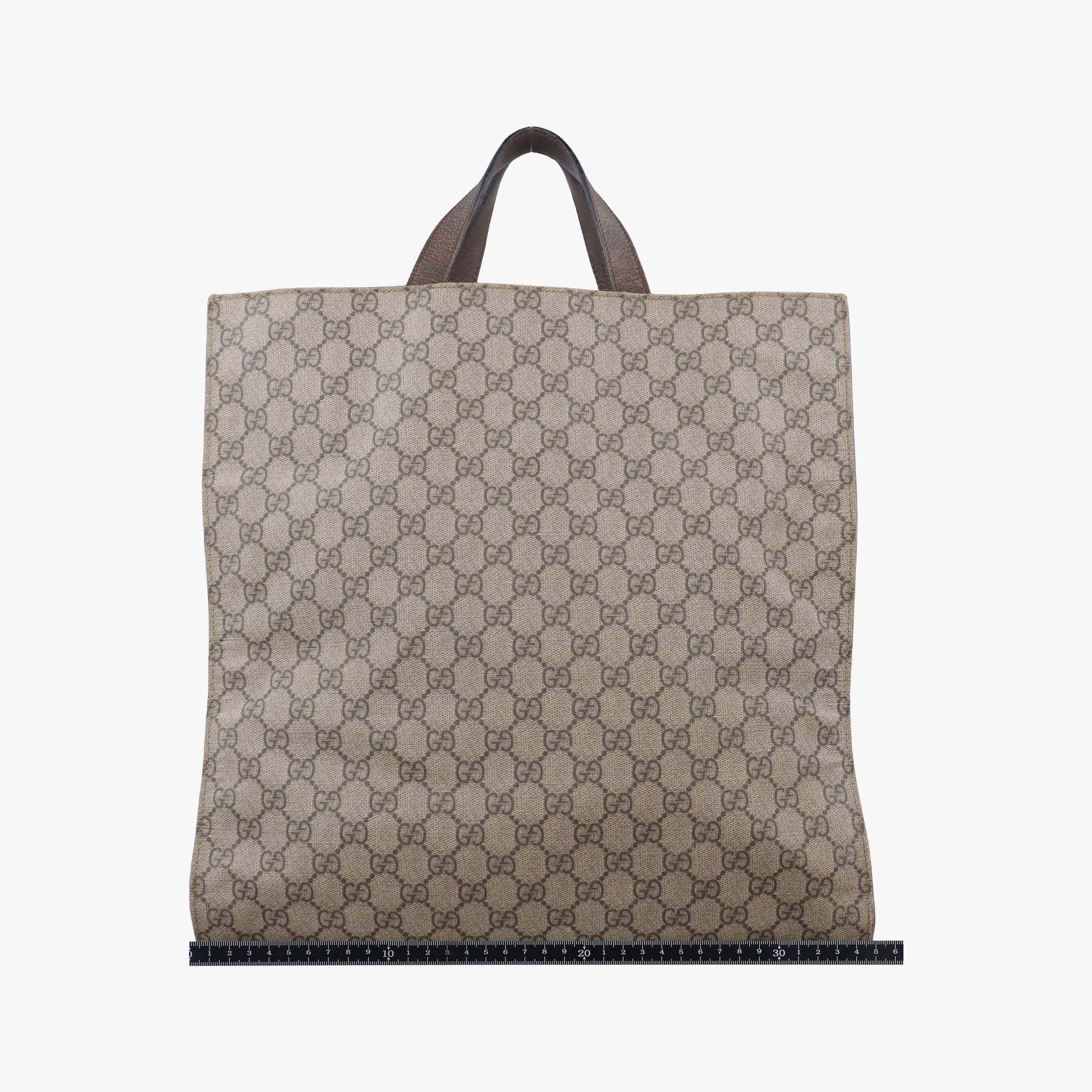 Pre-owned Gucci GG Supreme Bee Brown PVC coated canvas 450950 handbag | stylenewstar
