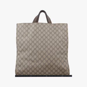 Pre-owned Gucci GG Supreme Bee Brown PVC coated canvas 450950 handbag | stylenewstar