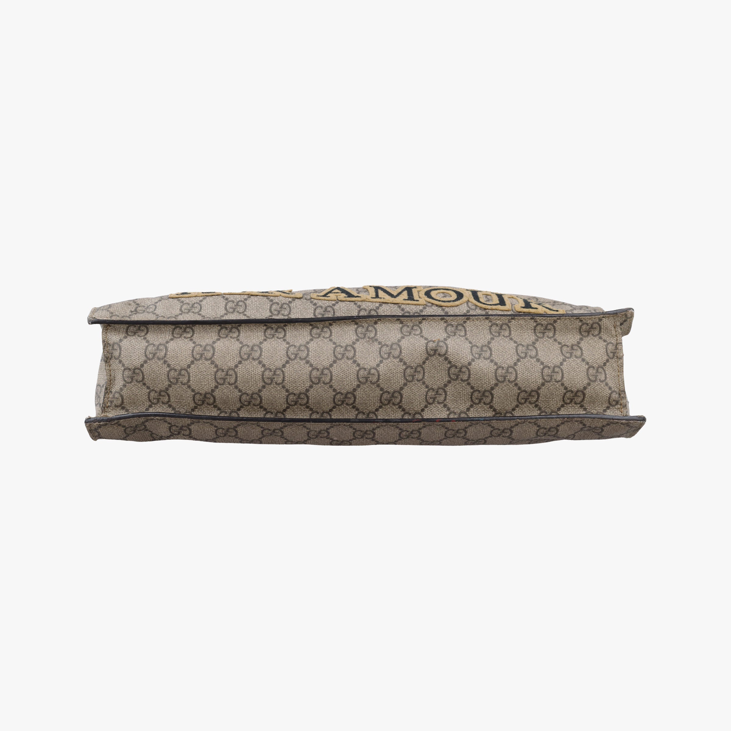 Pre-owned Gucci GG Supreme Bee Brown PVC coated canvas 450950 handbag | stylenewstar