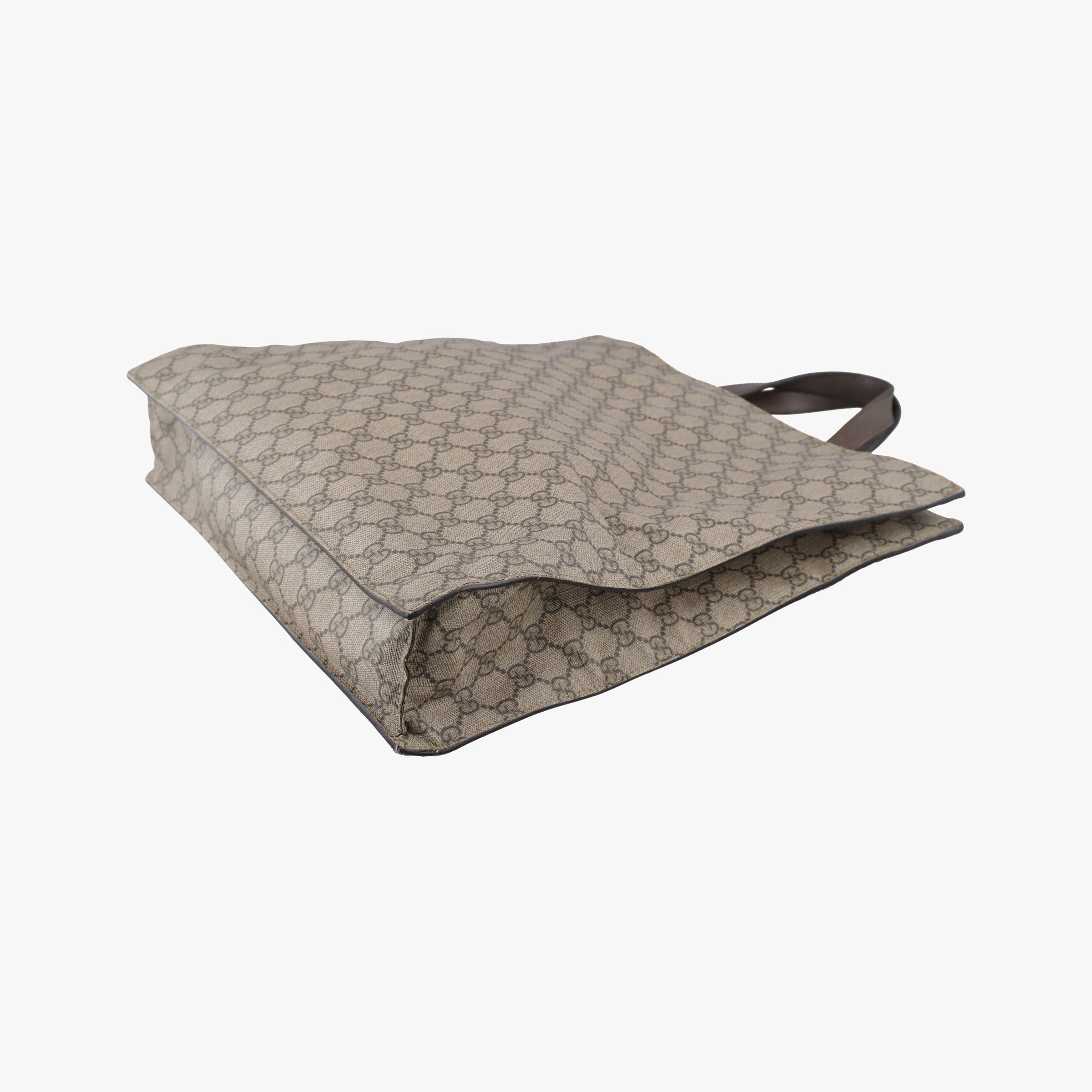 Pre-owned Gucci GG Supreme Bee Brown PVC coated canvas 450950 handbag | stylenewstar