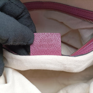 Pre-owned Gucci Guccissima Bree Beige × Raspberry Pink GG canvas×Leather 353120 shoulderbag | stylenewstar