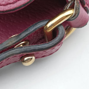 Pre-owned Gucci Guccissima Bree Beige × Raspberry Pink GG canvas×Leather 353120 shoulderbag | stylenewstar