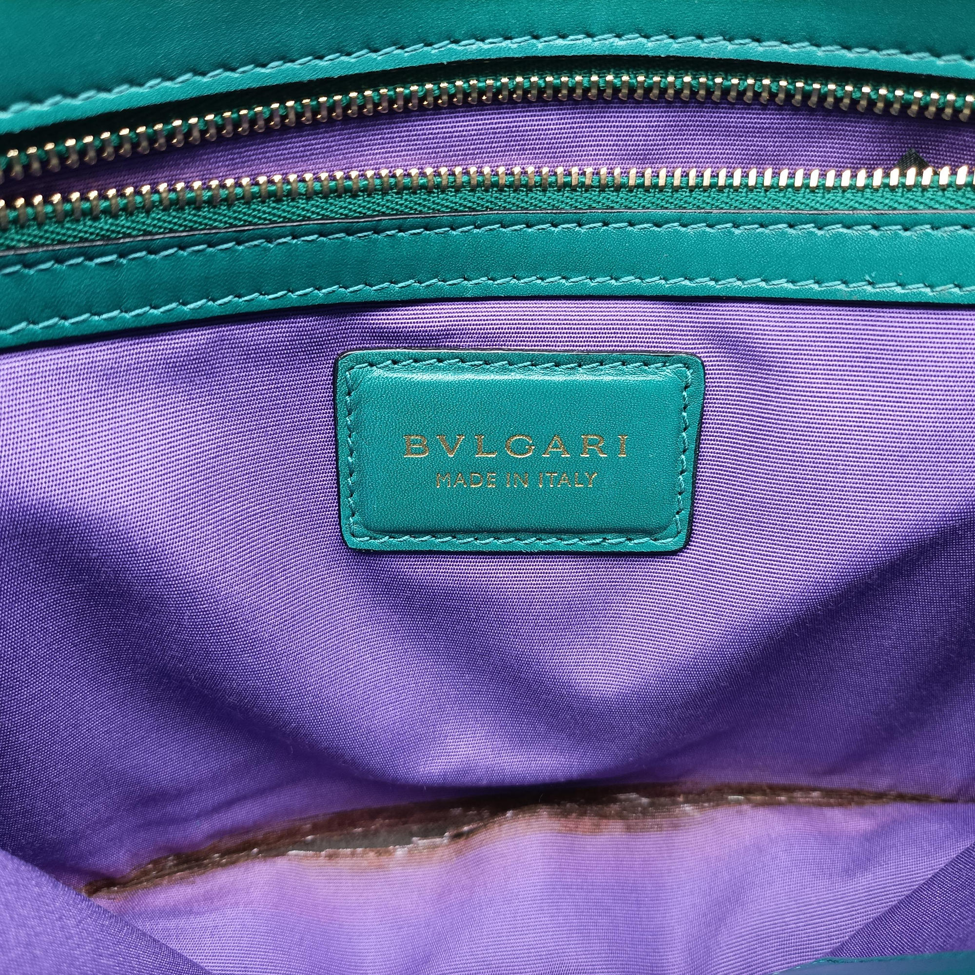 Vintage Bvlgari SERPENTI FOREVER Green leather  shoulderbag | stylenewstar