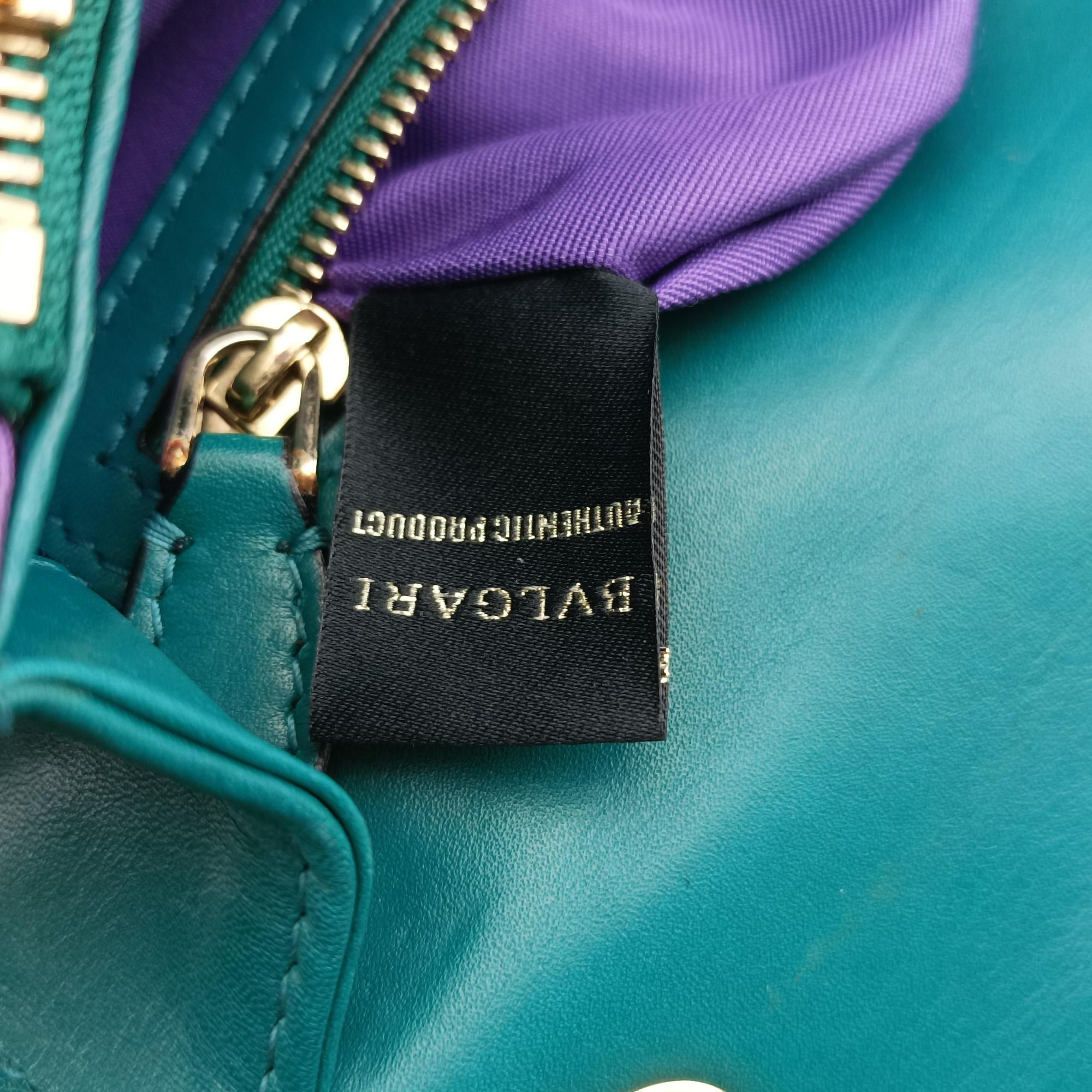 Vintage Bvlgari SERPENTI FOREVER Green leather  shoulderbag | stylenewstar