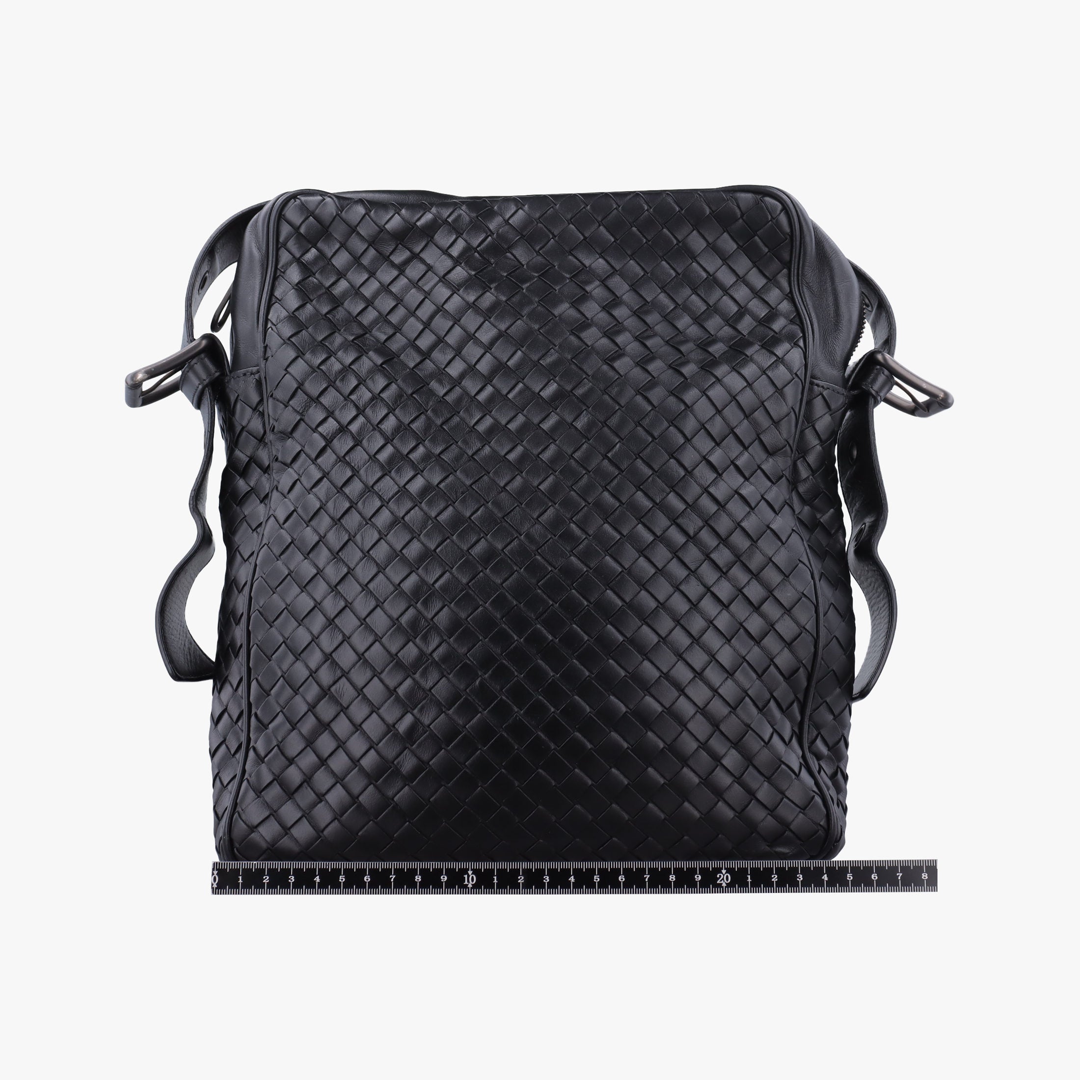 Pre-owned Bottega Veneta Intrecciato Black lambskin  shoulderbag | stylenewstar