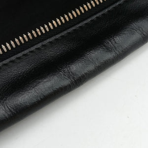 Pre-owned Bottega Veneta Intrecciato Black lambskin  shoulderbag | stylenewstar