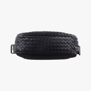 Pre-owned Bottega Veneta Intrecciato Black lambskin  shoulderbag | stylenewstar
