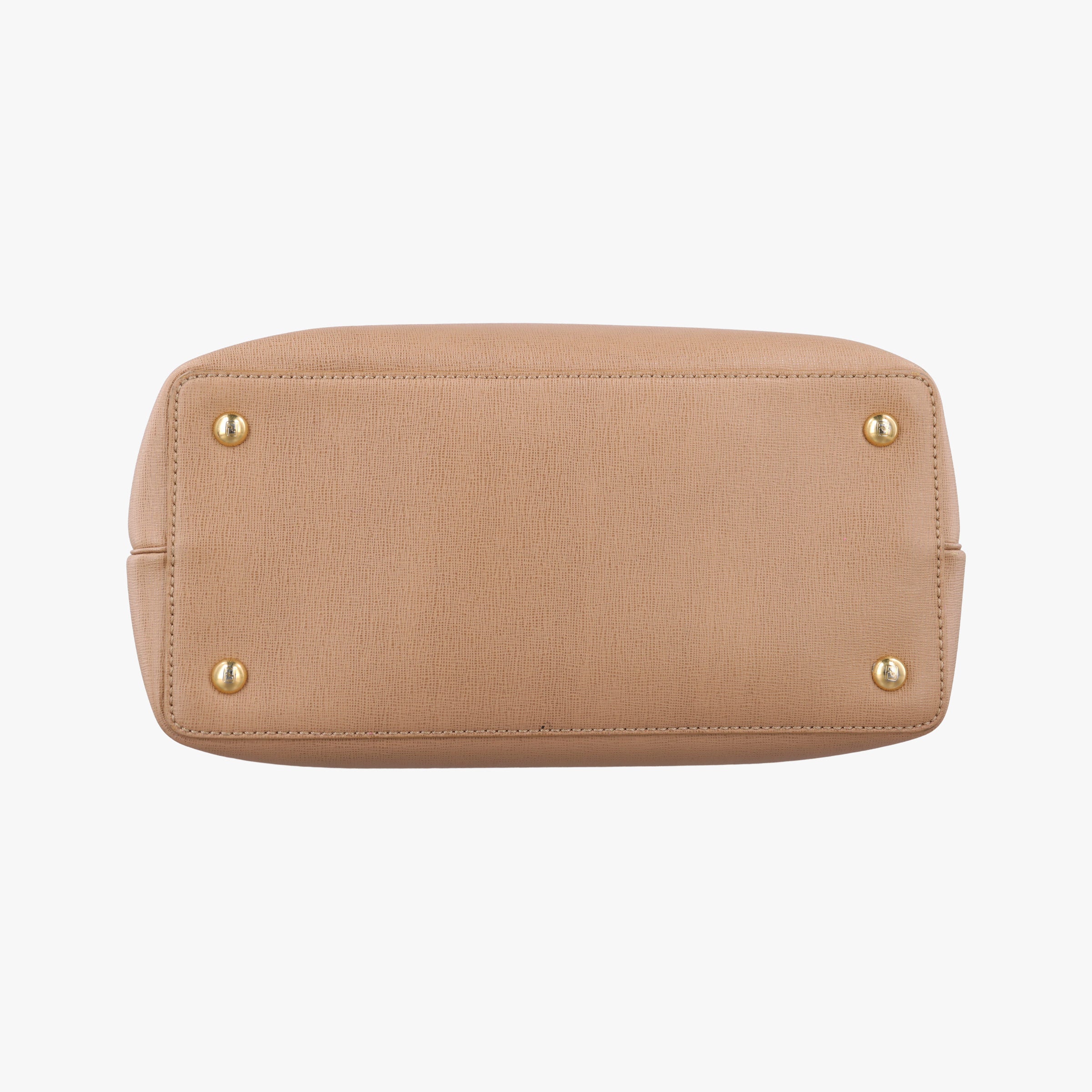 Pre-owned Fendi Petite 2 JOURS Black×Pink×Beige Leather 8BR253 shoulderbag | stylenewstar