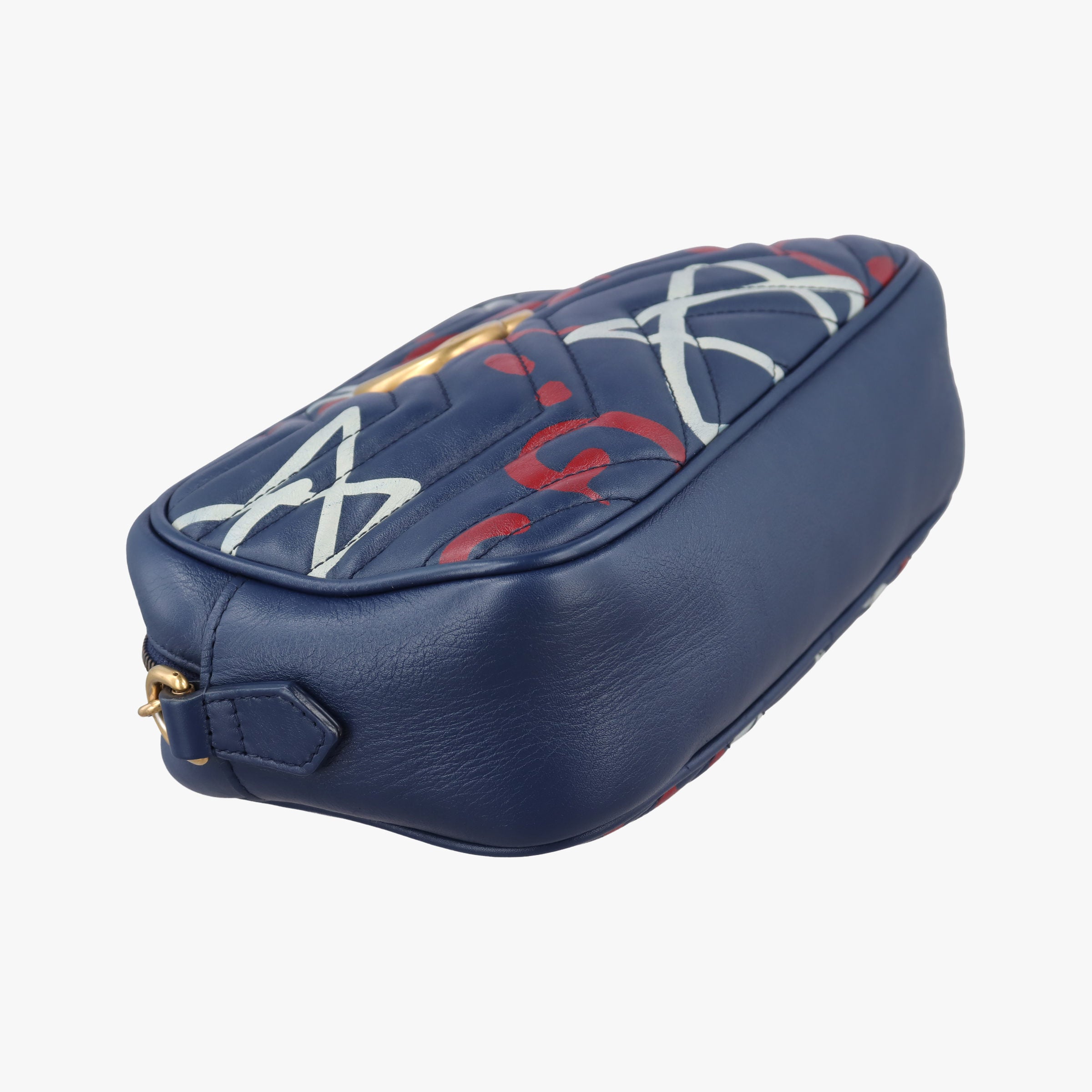 Vintage Gucci GG Marmont Blue Leather 447632 shoulderbag | stylenewstar