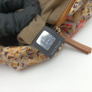 Pre-owned Fendi Zucchino Brown×Multicolour canvas 8BH214 handbag | stylenewstar