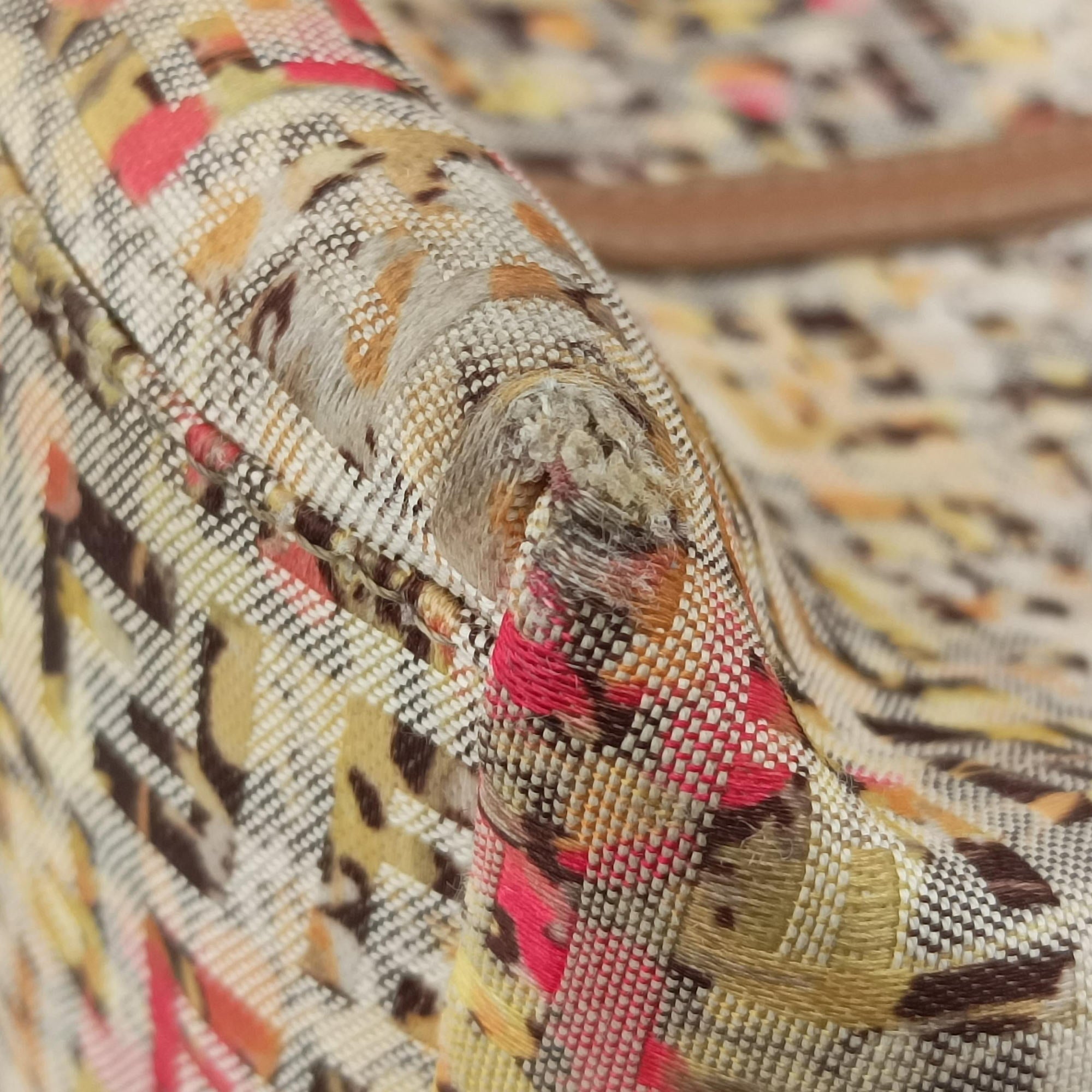 Pre-owned Fendi Zucchino Brown×Multicolour canvas 8BH214 handbag | stylenewstar
