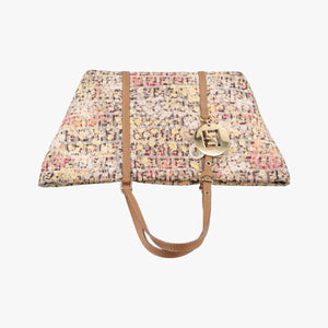 Pre-owned Fendi Zucchino Brown×Multicolour canvas 8BH214 handbag | stylenewstar