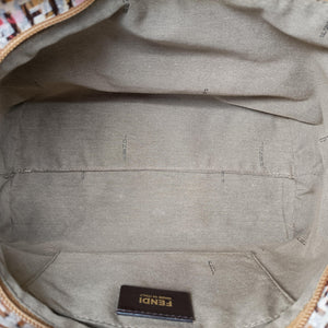 Pre-owned Fendi Zucchino Brown×Multicolour canvas 8BH214 handbag | stylenewstar