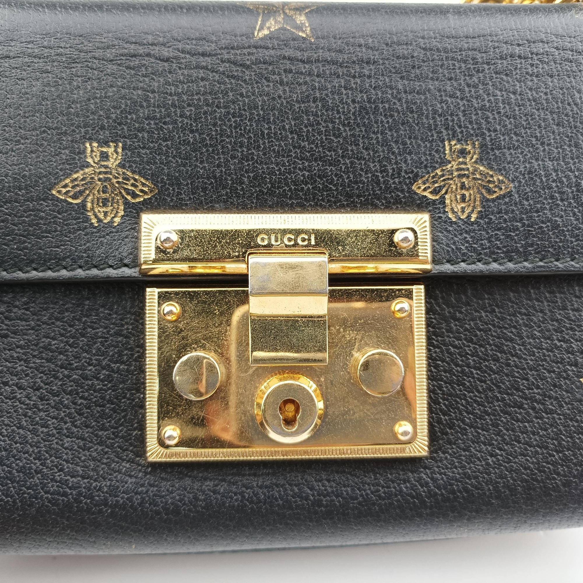 Secondhand Gucci Padlock Black Leather 432182 shoulderbag | stylenewstar