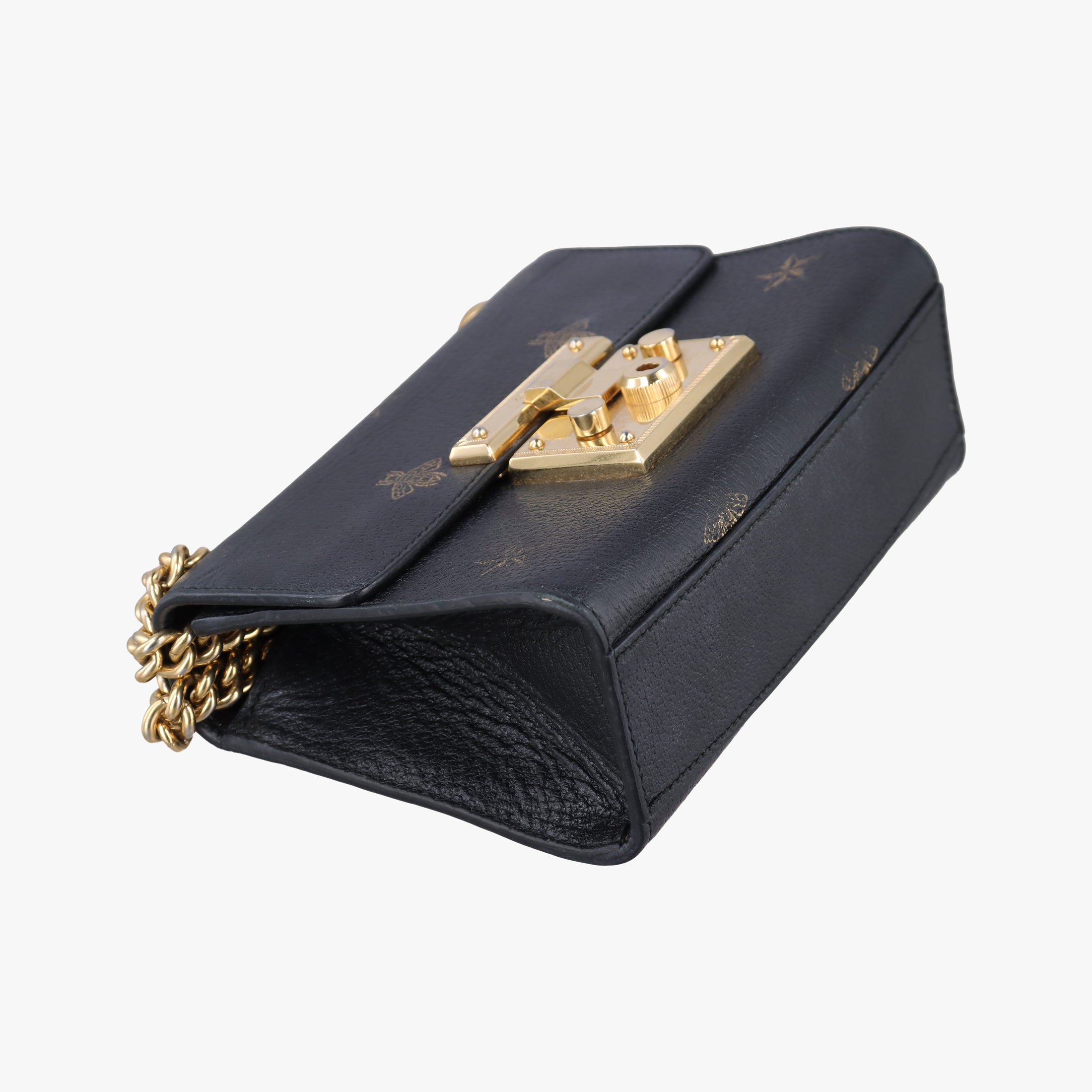 Secondhand Gucci Padlock Black Leather 432182 shoulderbag | stylenewstar