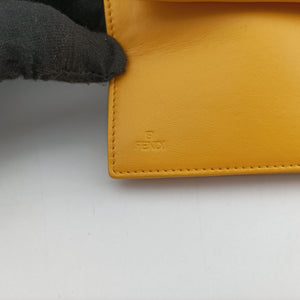 Vintage Fendi Embossed Logo Yellow lambskin 3M9219 shoulderbag | stylenewstar
