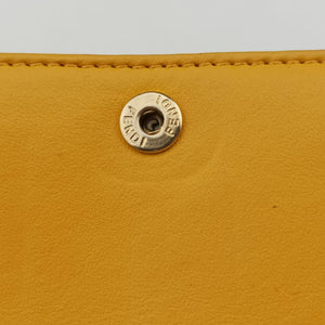 Vintage Fendi Embossed Logo Yellow lambskin 3M9219 shoulderbag | stylenewstar