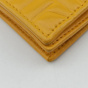 Vintage Fendi Embossed Logo Yellow lambskin 3M9219 shoulderbag | stylenewstar