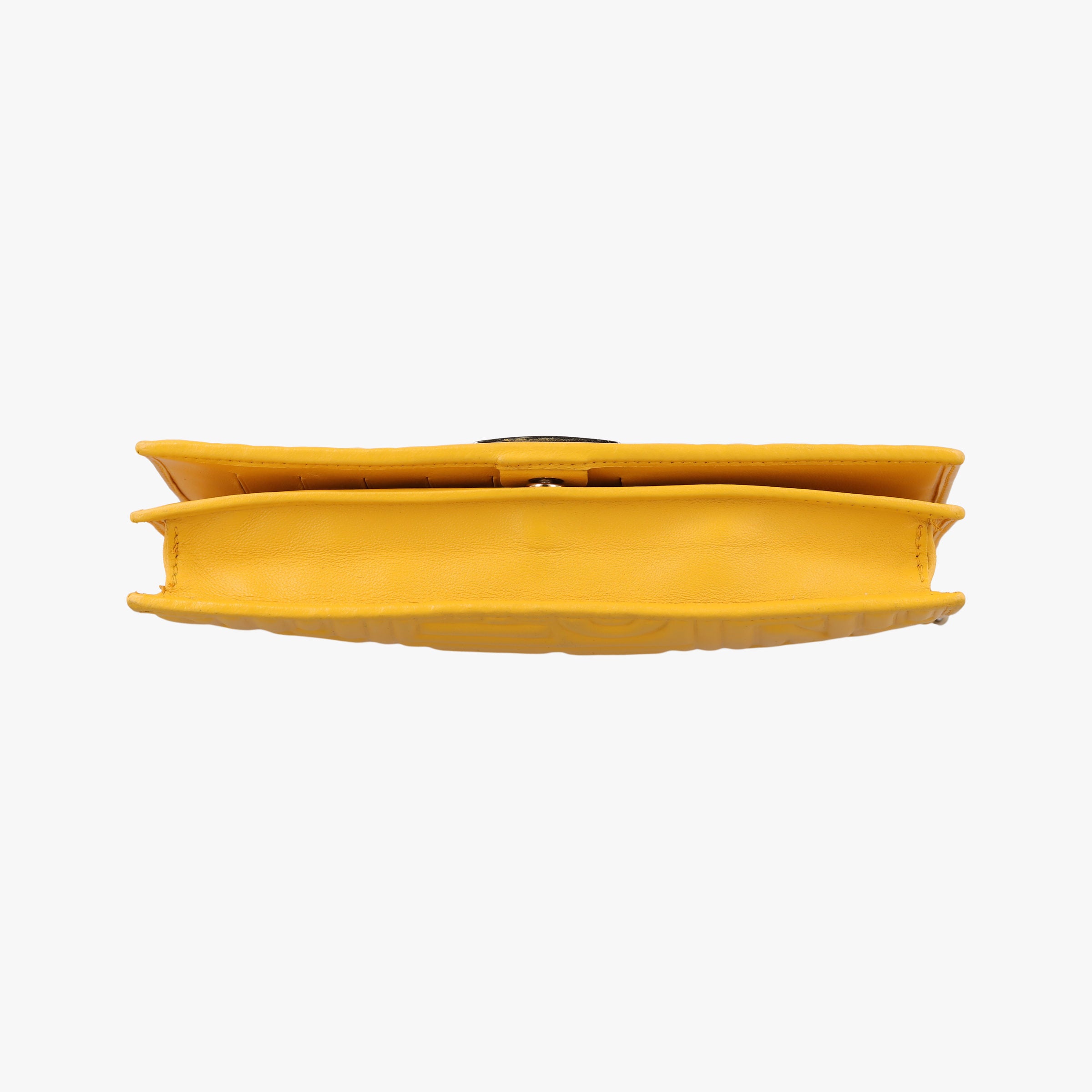 Vintage Fendi Embossed Logo Yellow lambskin 3M9219 shoulderbag | stylenewstar