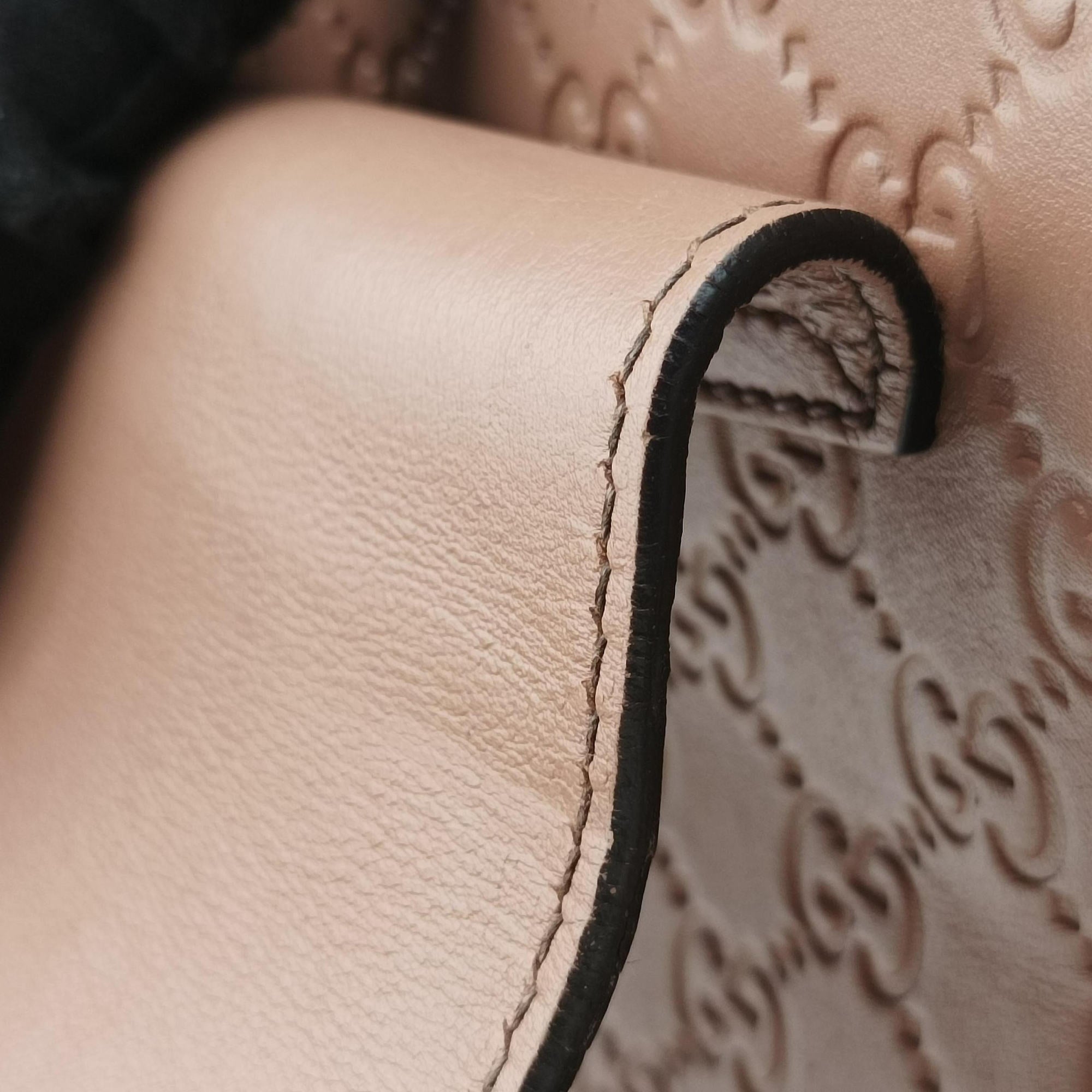 Pre-owned Gucci Emily Pink Leather 295403 shoulderbag | stylenewstar