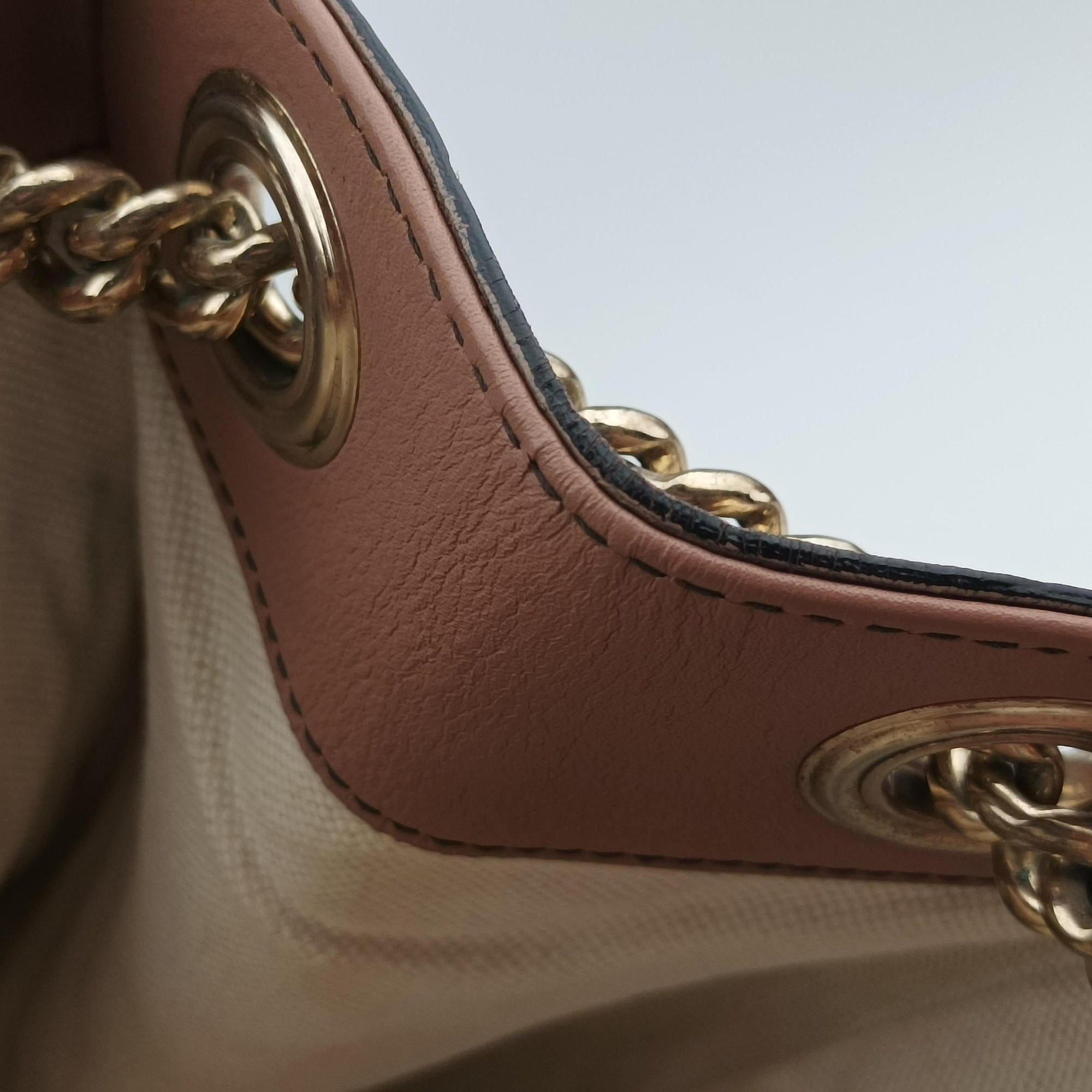 Pre-owned Gucci Emily Pink Leather 295403 shoulderbag | stylenewstar