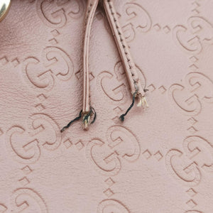 Pre-owned Gucci Emily Pink Leather 295403 shoulderbag | stylenewstar