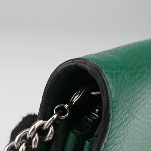 Pre-owned Gucci Dionysus Green Leather 401231 shoulderbag | stylenewstar