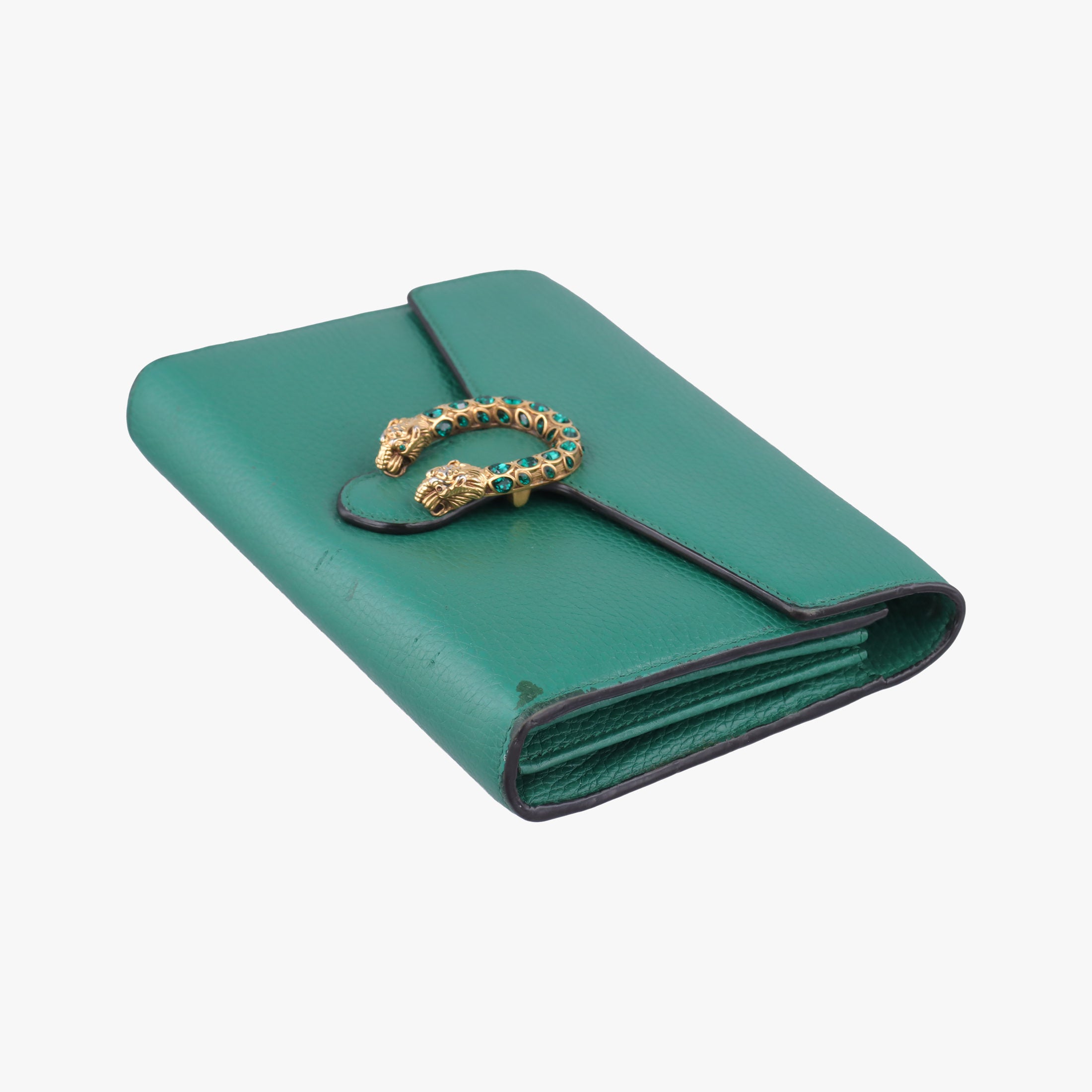 Pre-owned Gucci Dionysus Green Leather 401231 shoulderbag | stylenewstar