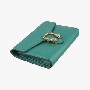 Pre-owned Gucci Dionysus Green Leather 401231 shoulderbag | stylenewstar