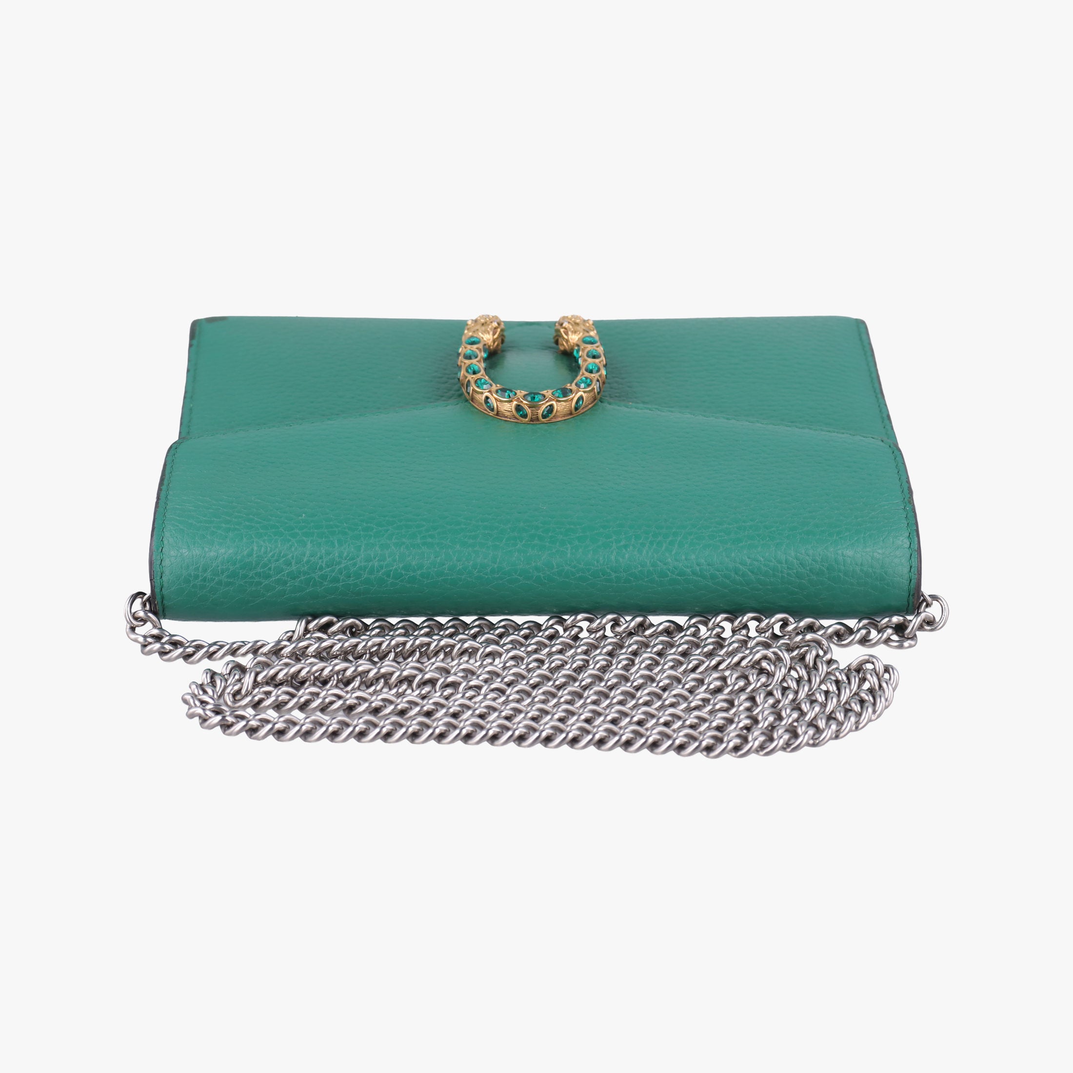 Pre-owned Gucci Dionysus Green Leather 401231 shoulderbag | stylenewstar