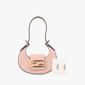 Pre-owned Fendi Cookie Mini Pink Leather 8BS065 handbag | stylenewstar