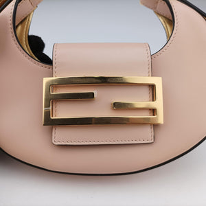 Pre-owned Fendi Cookie Mini Pink Leather 8BS065 handbag | stylenewstar
