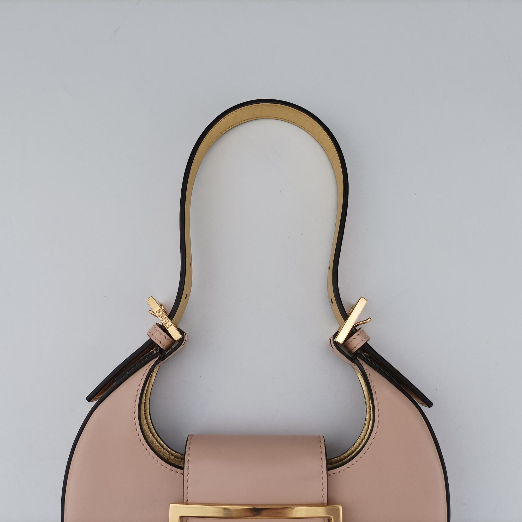 Pre-owned Fendi Cookie Mini Pink Leather 8BS065 handbag | stylenewstar