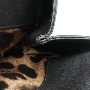 Pre-owned Dolce & Gabbana SICILY Black Leather  shoulderbag | stylenewstar